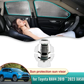 Полное Покрытие Автомобиля Солнцезащитный Козырек для Toyota RAV4 RAV 4 2019 ~ 2023 XA50 2020 Солнцезащитный Козырек Лобовое Стекло Боковое Окно Защита От Уединения Изображение