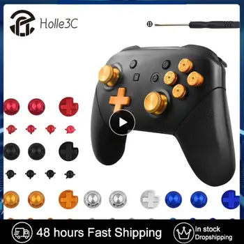 Практичная ручка и запасные части для кнопок, Прочные запасные части для кнопок геймпада, максимальный контакт с поверхностью Кнопки геймпада Изображение