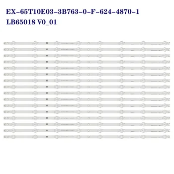 Светодиодные полосы подсветки LB65018 для Vizio D65U-D2 D65-D2 E65X-C2 E65X-C2 T650QVN05.0 T650QVF07.0 T650HVF05.5 Изображение