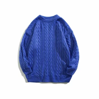 Свитер-пуловер с круглым вырезом и длинными рукавами из хлопка NIGO #nigo96129 Изображение
