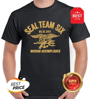 Футболка оверсайз, прямая поставка, Оптовая продажа, футболка Navy Seal Team Six, футболка Misson, выполненная футболка, мужская рубашка Изображение