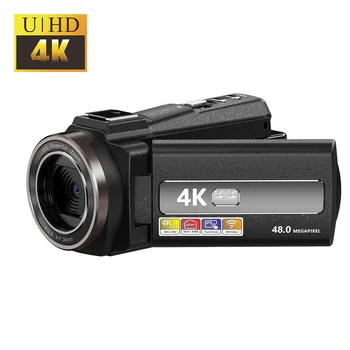 цифровая камера 4k Ultra HD, Портативная профессиональная камера WiFi, 3,0-дюймовый ЖК-экран высокой четкости, видеорегистратор для домашнего использования, путешествий Изображение
