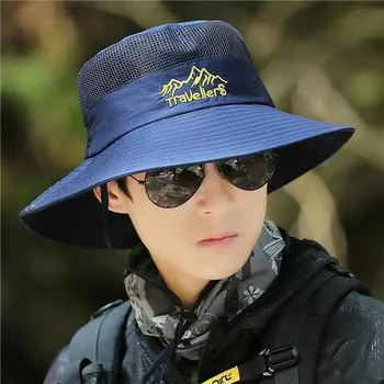 Шляпа мужская 2023 летний солнцезащитный козырек рыболовная шляпа для альпинизма на открытом воздухе солнцезащитная шляпа с большими полями летняя солнцезащитная шляпа Изображение